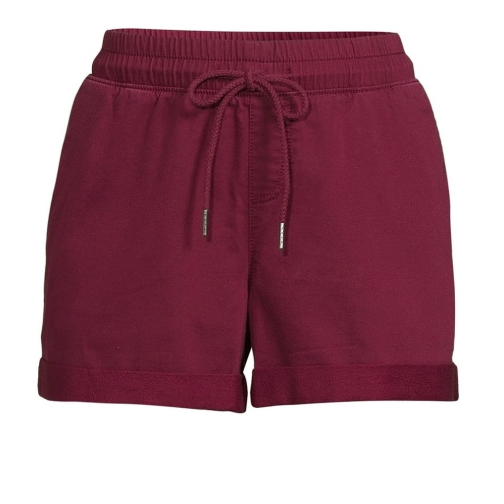 Women's Knit Shorts. Color : Burgundy Brick